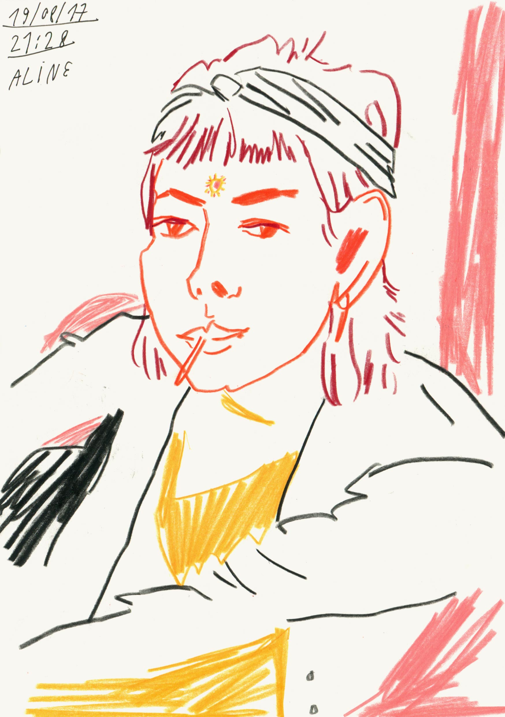 Julia Krusch Live drawing