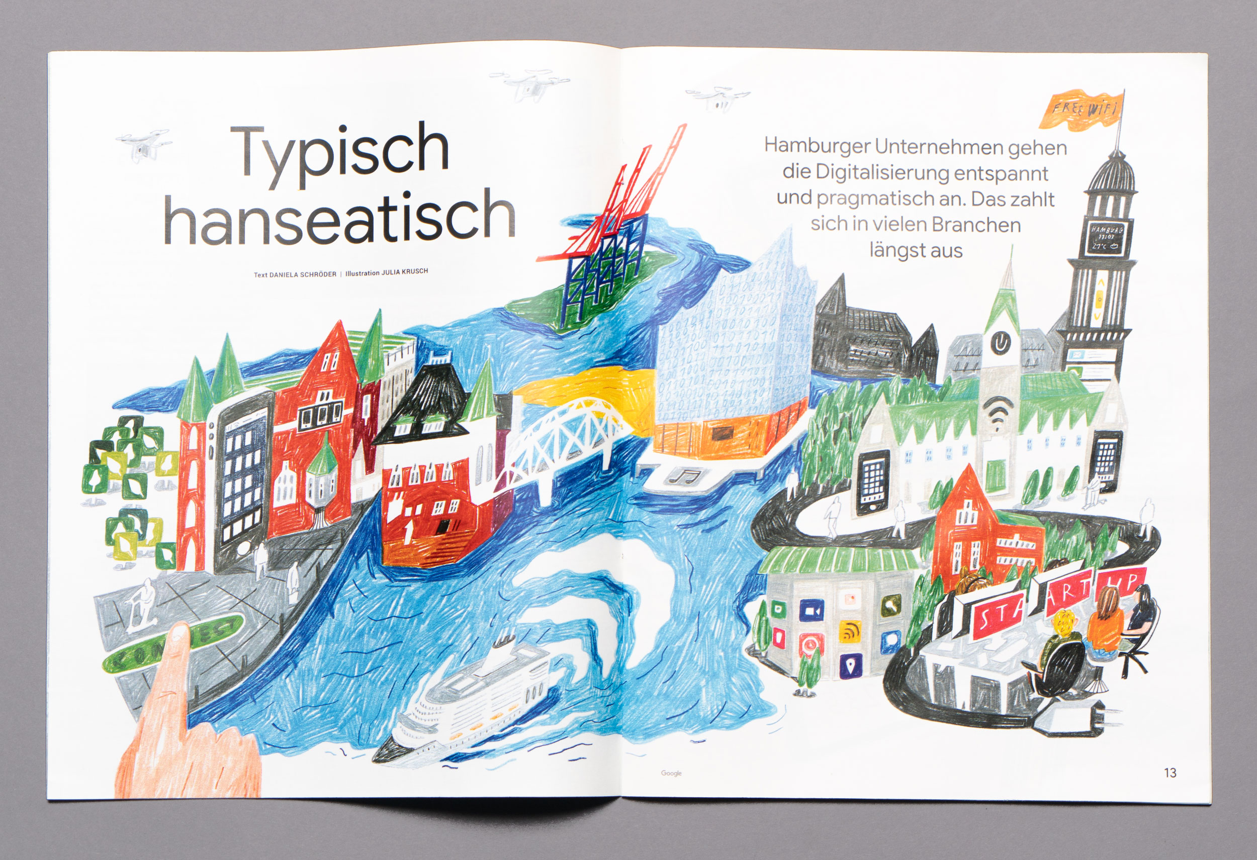 Julia Krusch Google Magazin AUFBRUCH